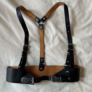Leather Harness Belt
